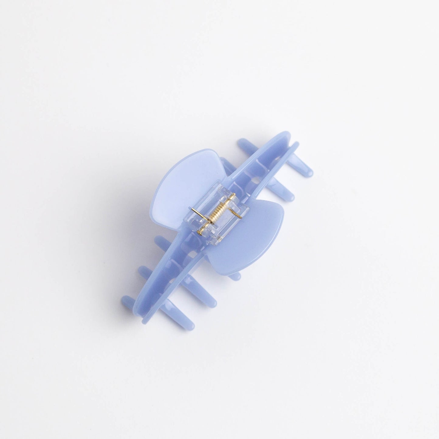 THOC Giselle Claw Clip in Candy Blue colour with claws facing down, on a white background