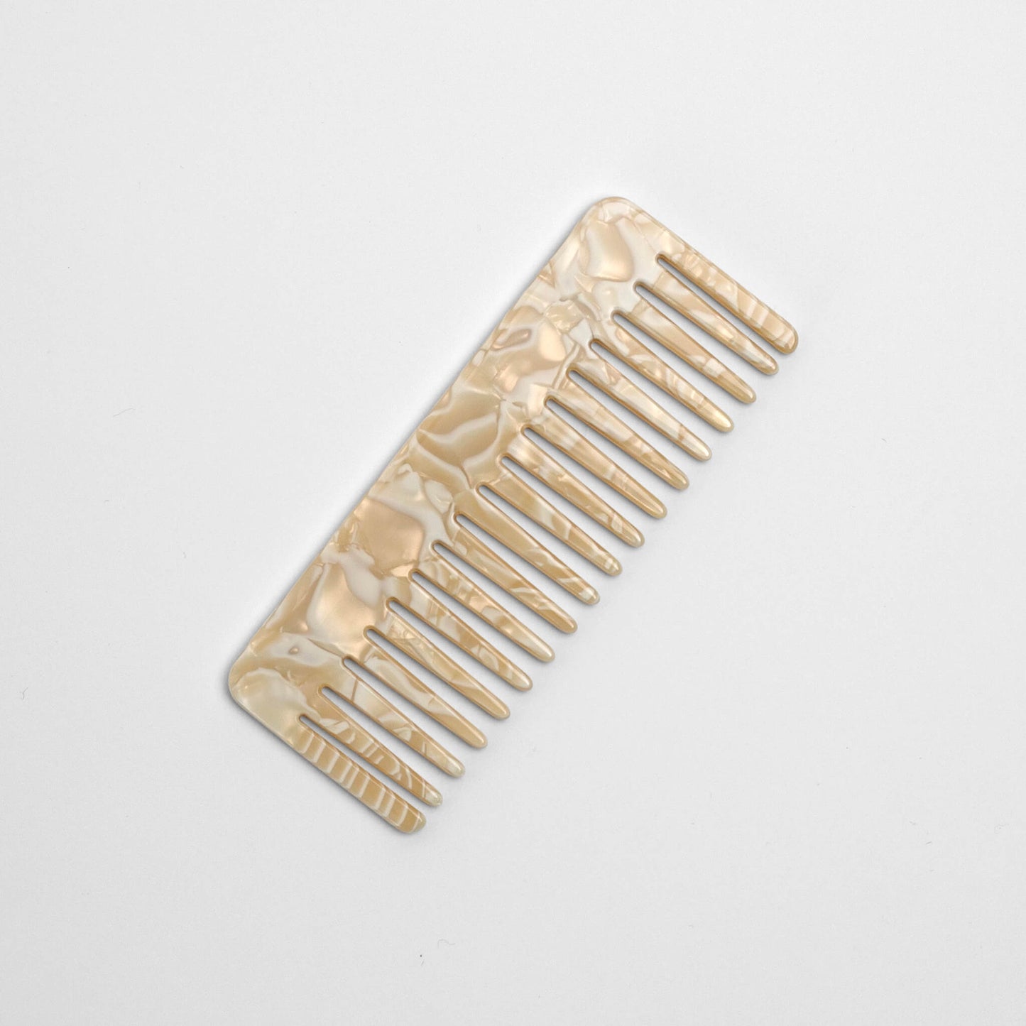 THOC Lila  Vanilla Cream wide toothed travel comb