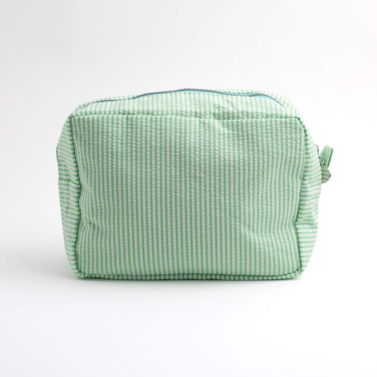 THOC Candy Beauty Bag Stripe red straight on, on a white background