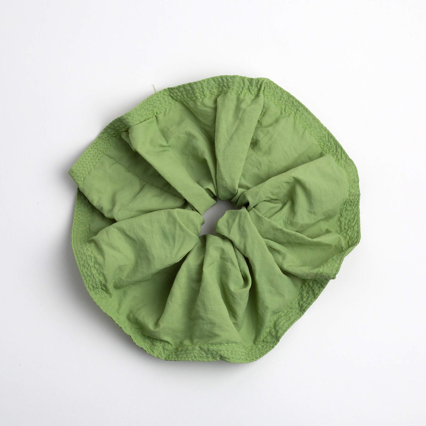 THOC Blush Scrunchie in Matcha Sorbet colour shown on a white background